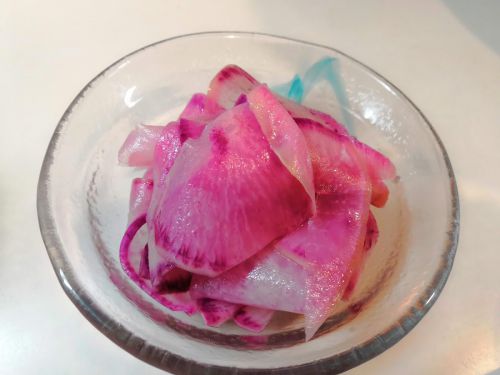 彩鮮【1食13円】赤大根の洋風漬物の簡単レシピ