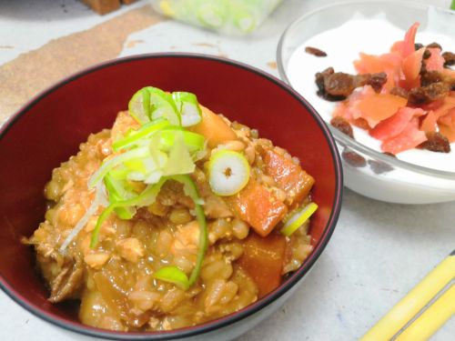【1食67円】豚汁deもち麦雑炊の自炊レシピ