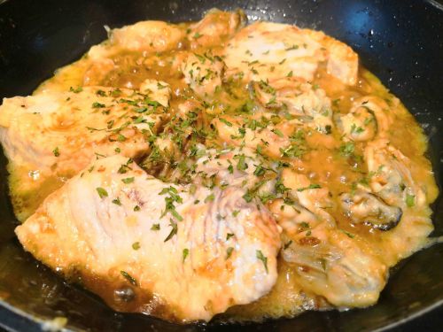 【1食227円】サメと広島牡蠣の濃厚ガーリックバター醤油焼きの簡単レシピ