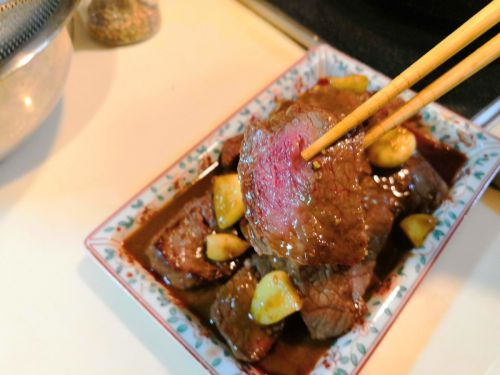 【1食505円】牛ランプ肉ステーキのグラスフェッドバターポン酢ソースの自炊レシピ