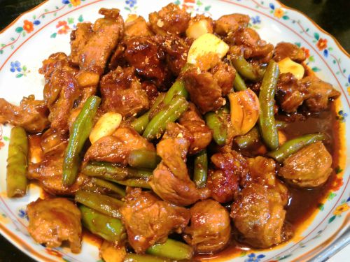 【1食112円】豚ハラミ肉の辛味噌炒めの自炊レシピ