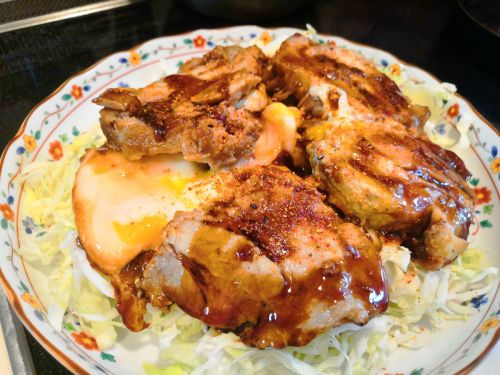 【1食91円】鰻丼のたれde厚切りチャーシューエッグの自炊レシピ