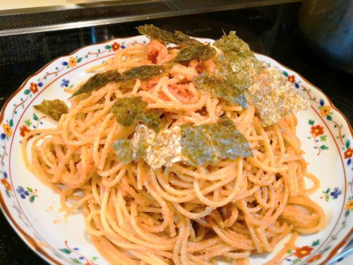 【1食98円】全粒粉水漬けパスタでタラコスパゲッティの自炊レシピ