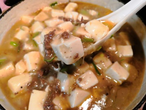 熱々旨々【1食97円】和牛de和風塩マーボー豆腐の簡単レシピ