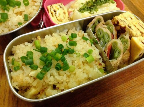 【1食195円】豪華鯛めし＆肉巻き野菜弁当レシピ ～厚焼き玉子は甘口ふわとろ系～【パパ手作り節約弁当】