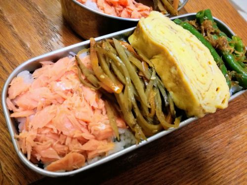 【1食109円】カロリーダウン「のり鮭弁当」の作り方～ダイエット仕様に糖質オフを実現～