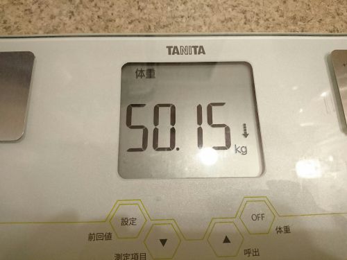 ダイエット232日目の体重体脂肪