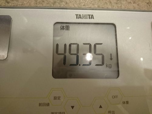 ダイエット291日目の体重体脂肪と食事