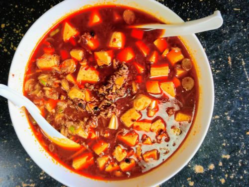 【1食68円】脂肪燃焼!?ラー油de麻婆豆腐スープの作り方～片栗粉無しで糖質オフ～